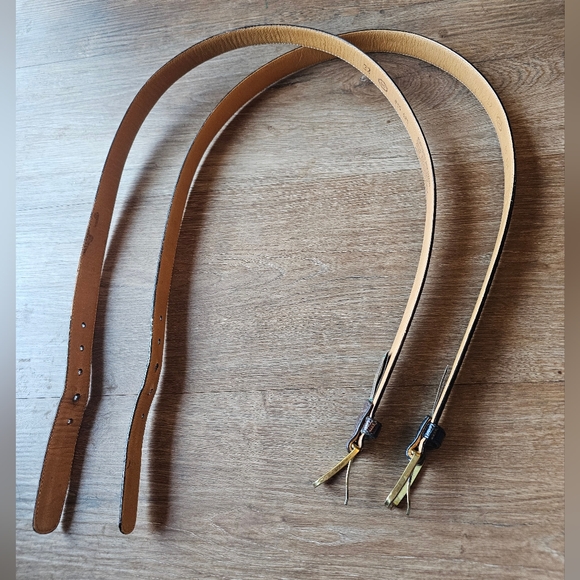 ONE Trafalgar Burnished Java Lizard Skin Belt Size 32 Made in USA - Picture 2 of 9